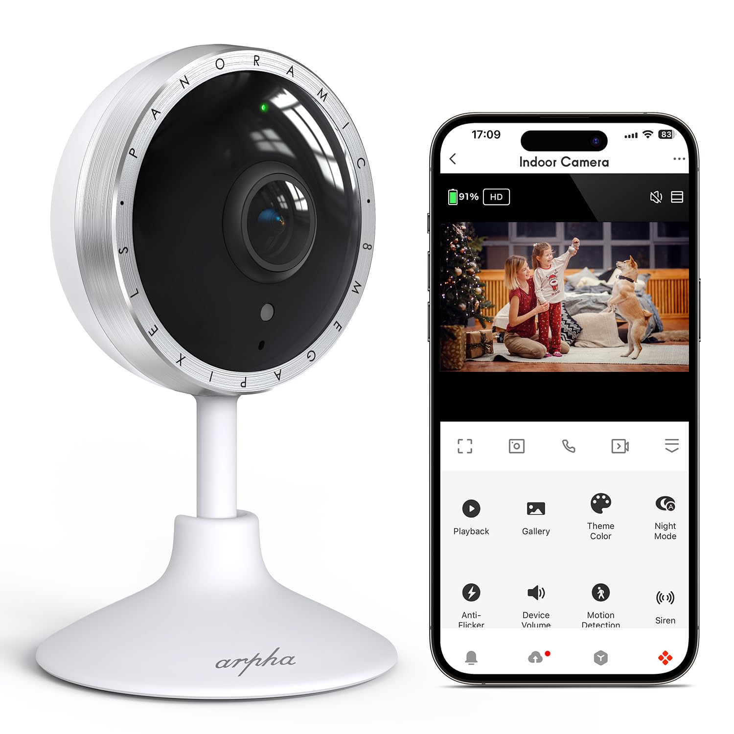 ARPHA Guard 4K Wireless Outdoor Camera | 8MP Color Night Vision | Battery Powered & IP67 product image