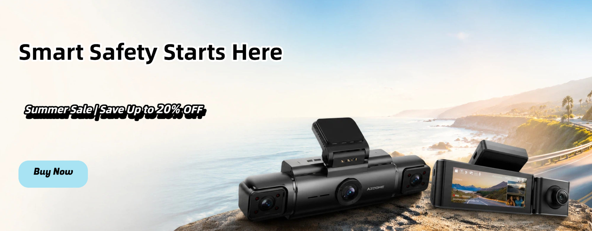 AZDOME PG17 Max Ultra 4K+4K Dual Mirror Dash Cam | STARVIS 2 Night Vision & ADAS product image