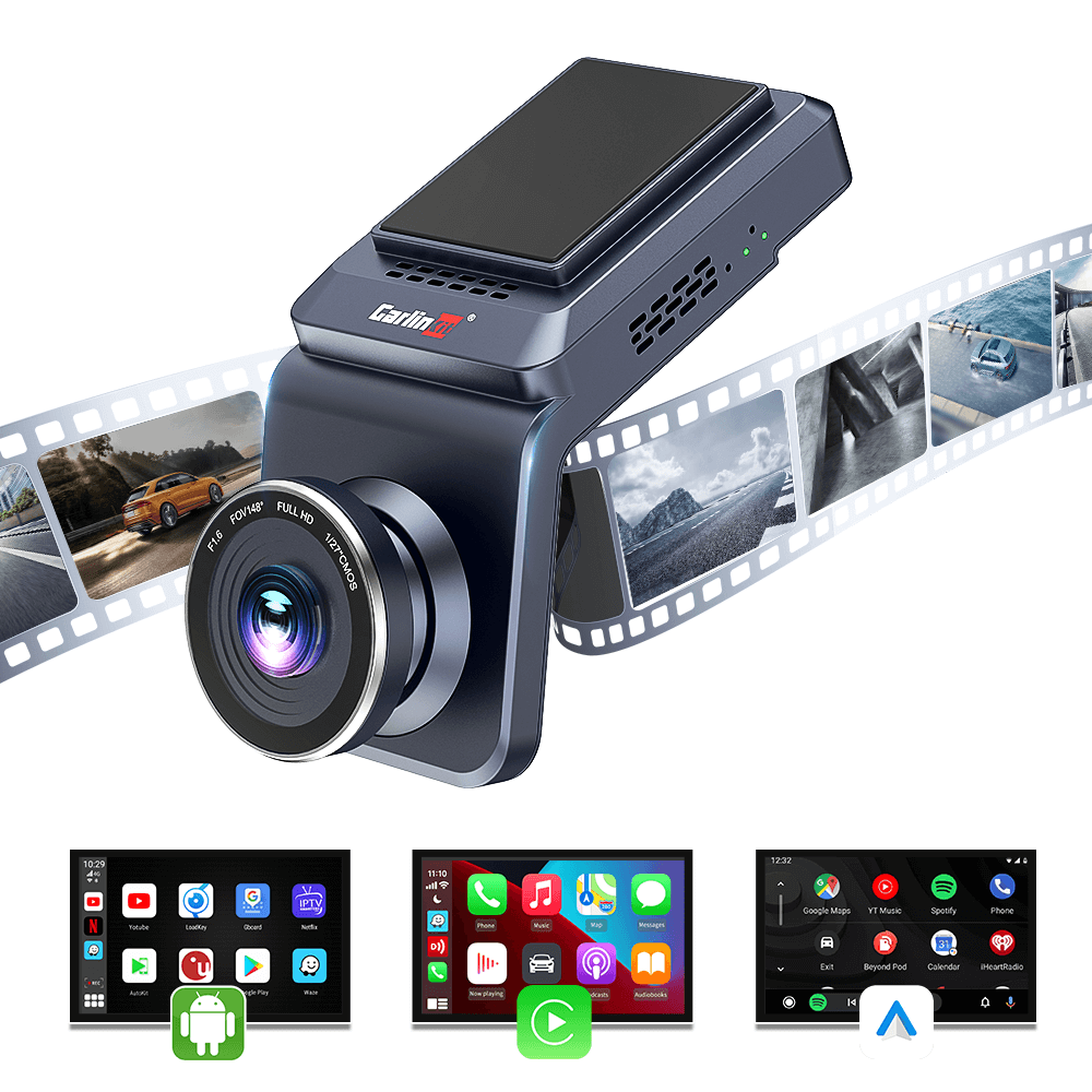 CarlinKit AI Box Dash Cam with Wireless CarPlay & Wireless Android Auto Adapter product image