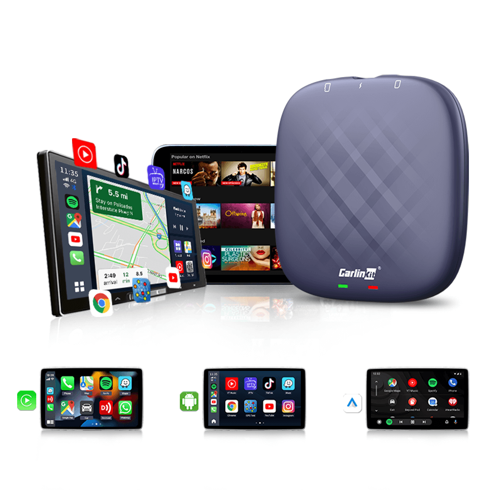CarlinKit Ai Box Tbox Plus Multimedia Adapter with Wireless Carplay & Android Auto product image