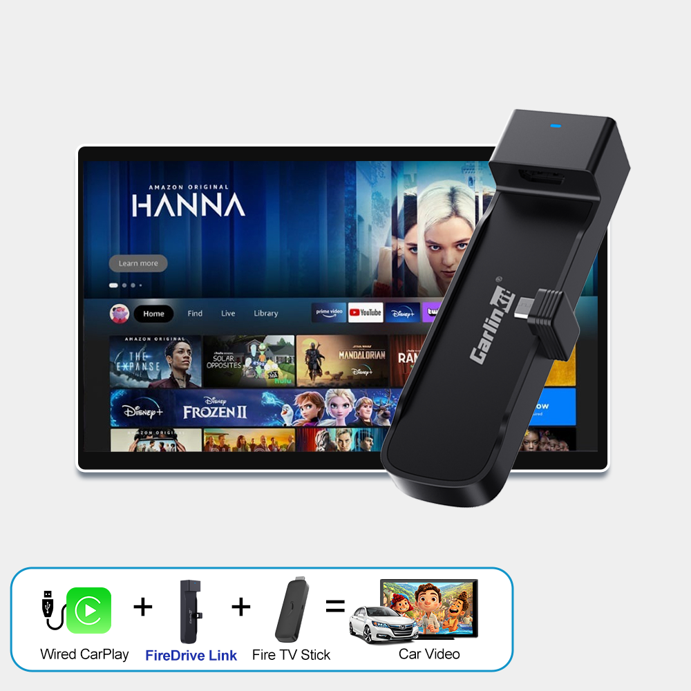 Carlinkit Fire Drive Use CarPlay to HDMI Cable to Enjoy Streaming, in-car Audio & Video Specially Designed for Amazon Fire TV Stick product image