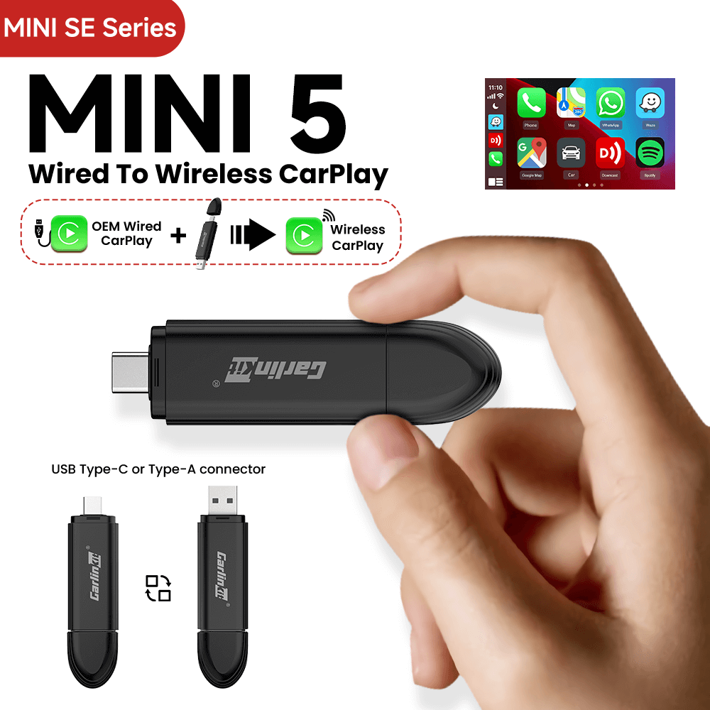 Carlinkit Mini5 Small & Compact Wired to Wireless Carplay Adapter product image