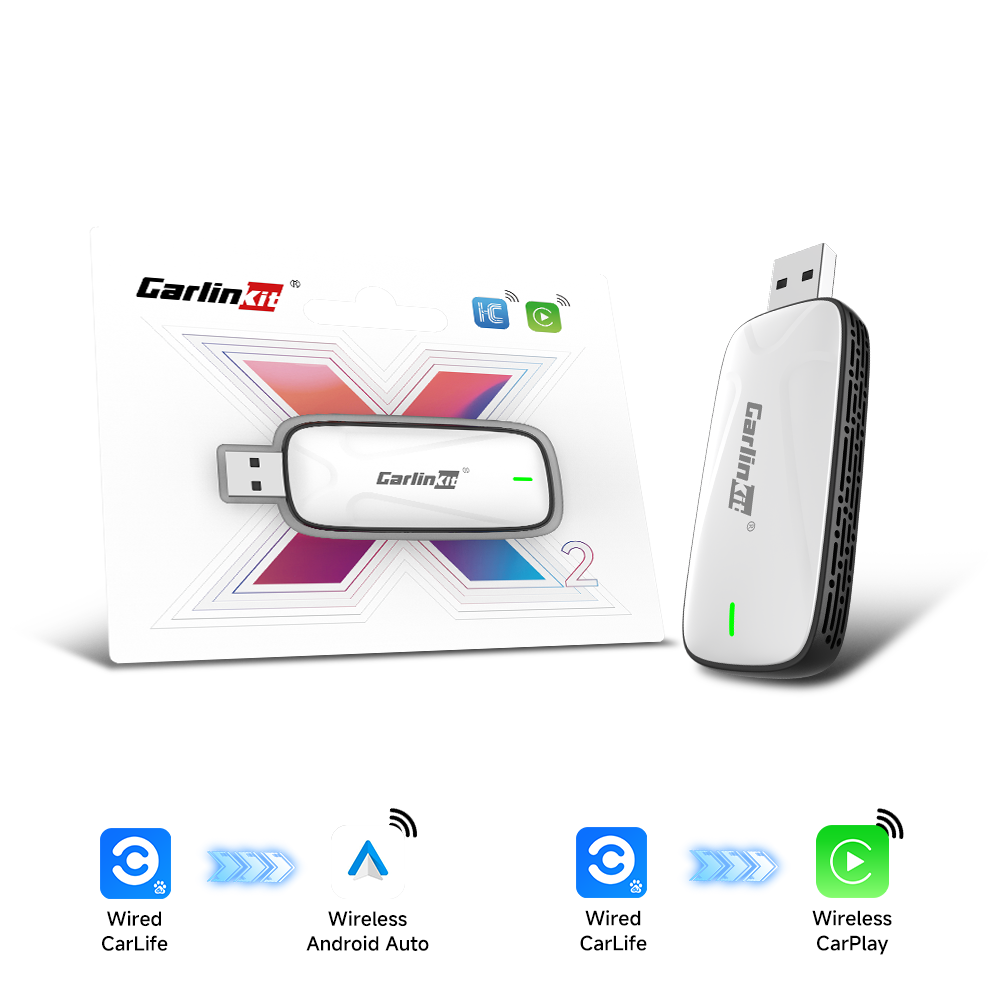 Carlinkit X1CA X2CA Baidu Carlife to Wireless CarPlay or Android Auto Adapter product image