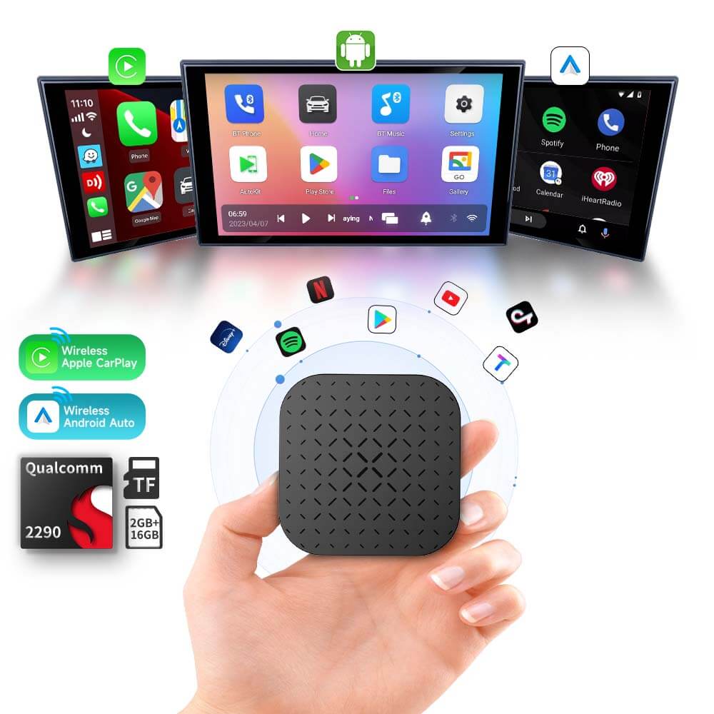 Tbox Basic - Streaming AI Box Build-in Android System with Wireless Carplay & Android Auto for You Watch TV in Car product image