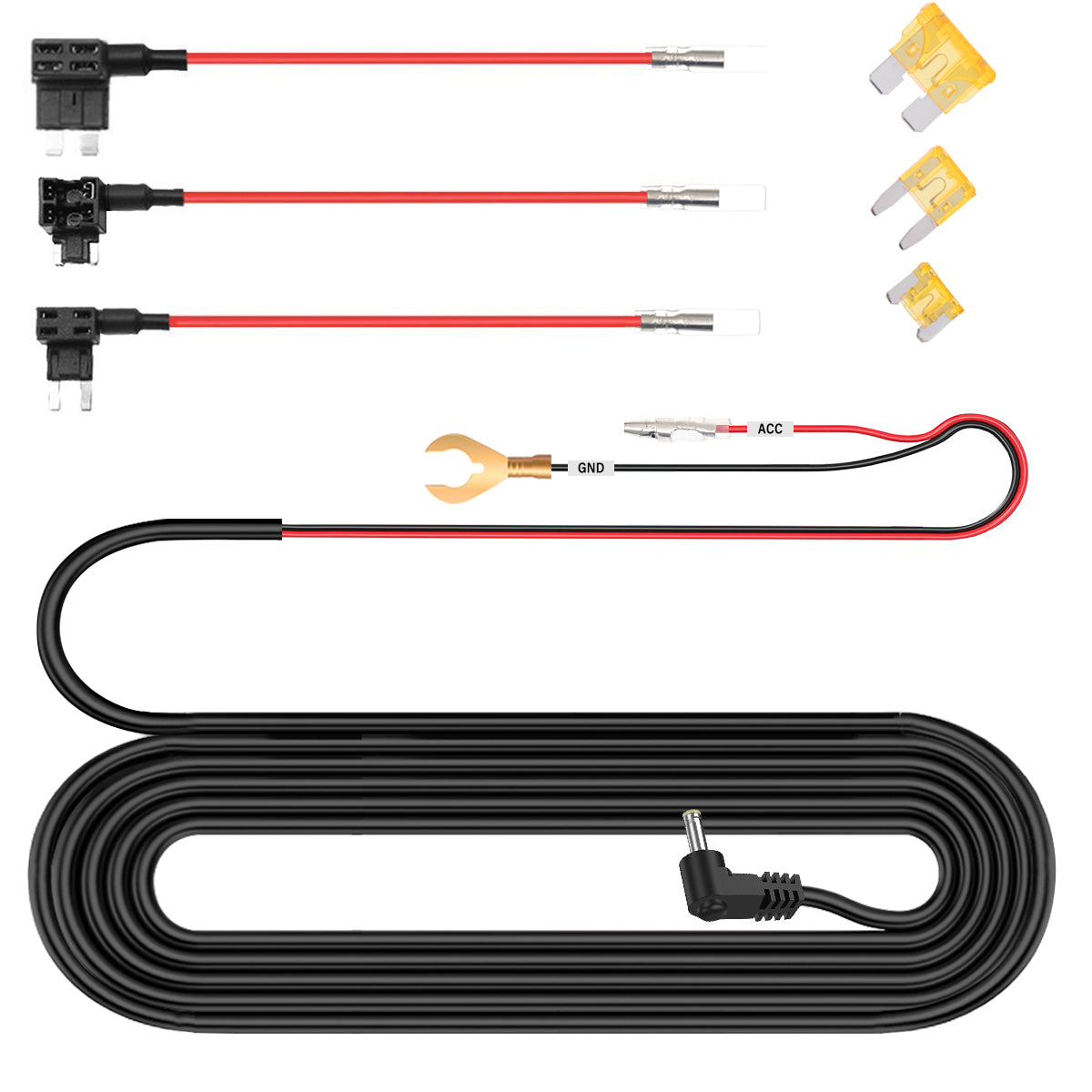 CARPURIDE DC 12V - 24V to 5V/2.5A Max Car Charger Cable kit product image