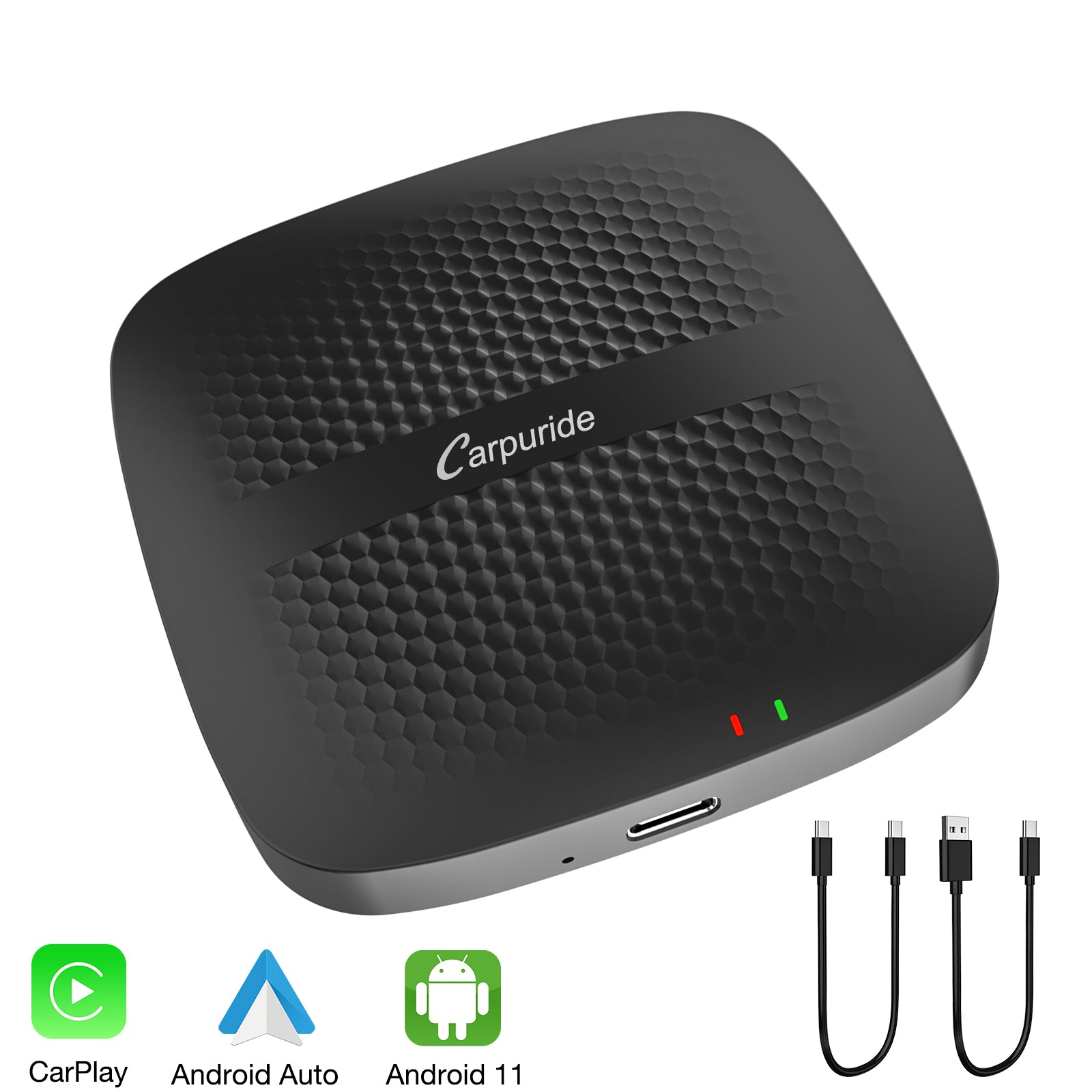 CARPURIDE H01 3 in 1 Android 11.0 Internet AI Box - Wireless Apple Carplay&Android Auto Adapter product image