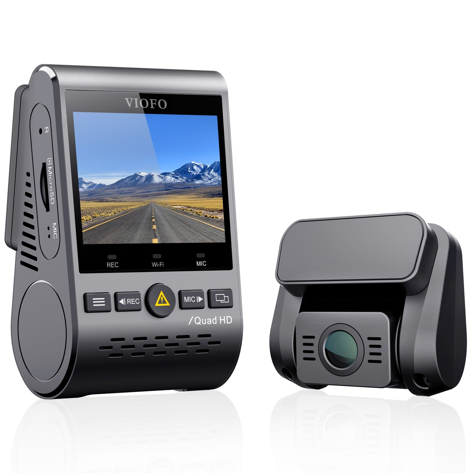 A129 Plus Duo Dual Channel Dash Cam Front 2K 1440P + Rear 1080P with Wi-Fi GPS Dash Camera product image