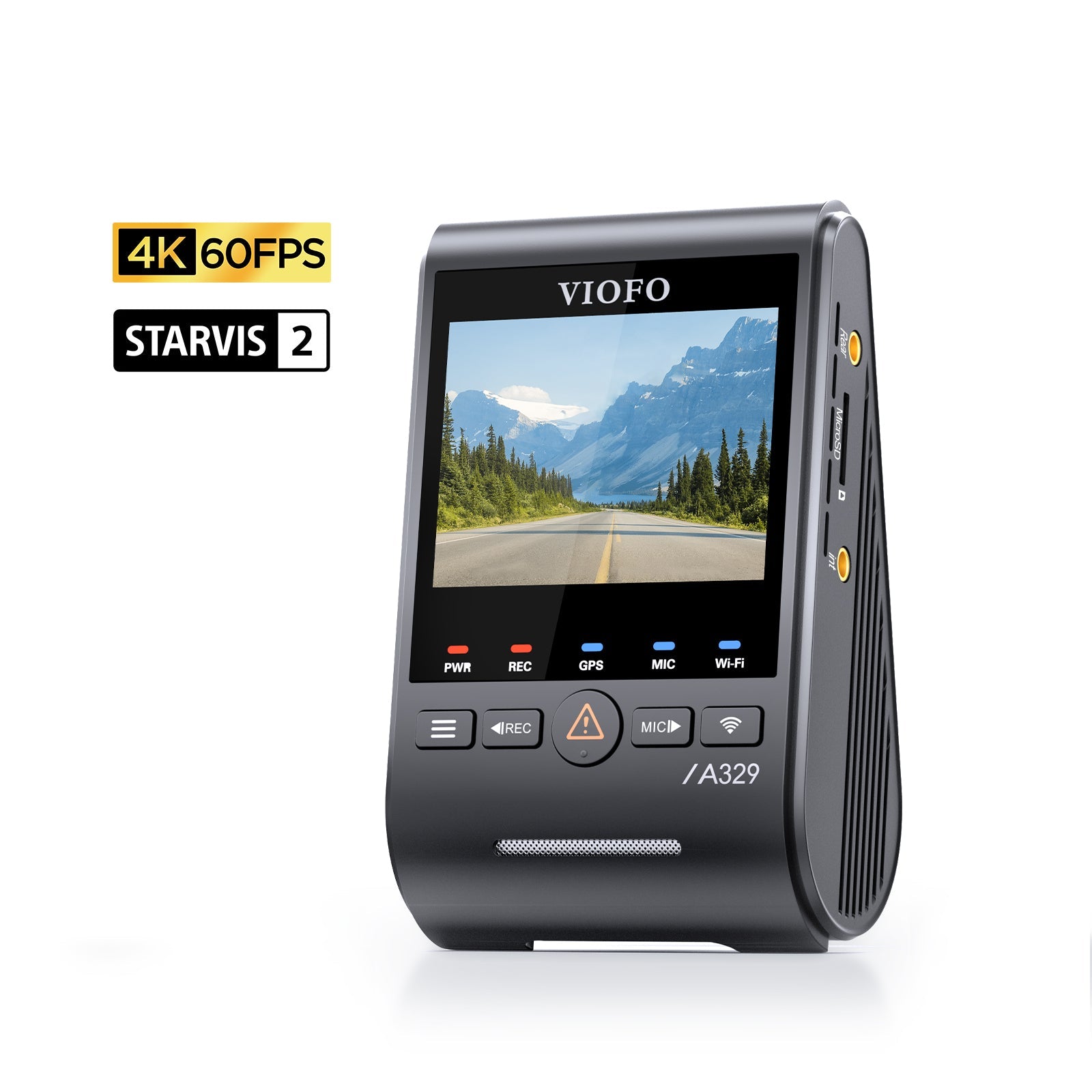 VIOFO A329S 1CH 4K 60FPS Wi-Fi 6 HDR Dash Cam with Sony STARVIS 2 Sensor, Support SSD Storage, Low Power Impact Detection, Hybrid Parking Recording product image