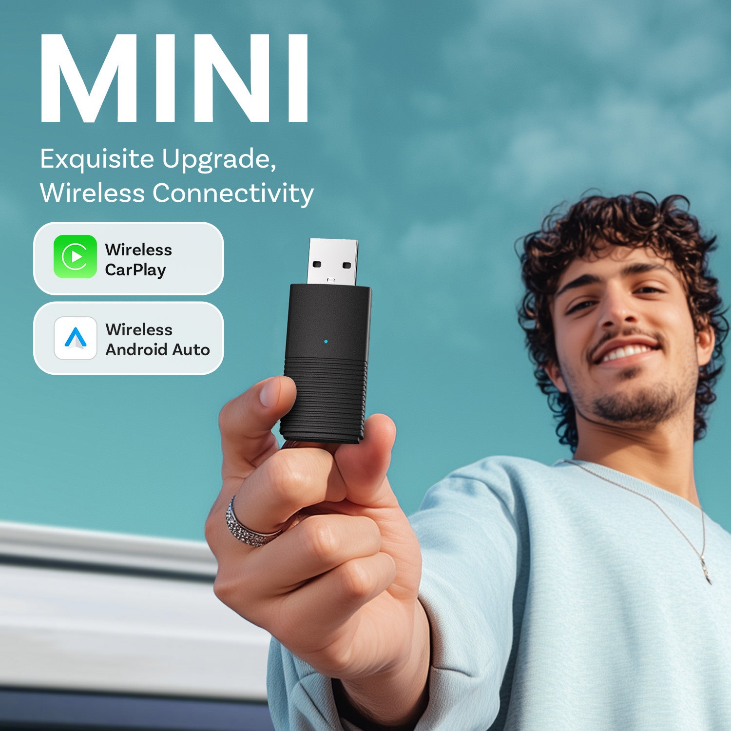 OTTOCAST Mini  Wireless CarPlay/Android Auto Adapter product image