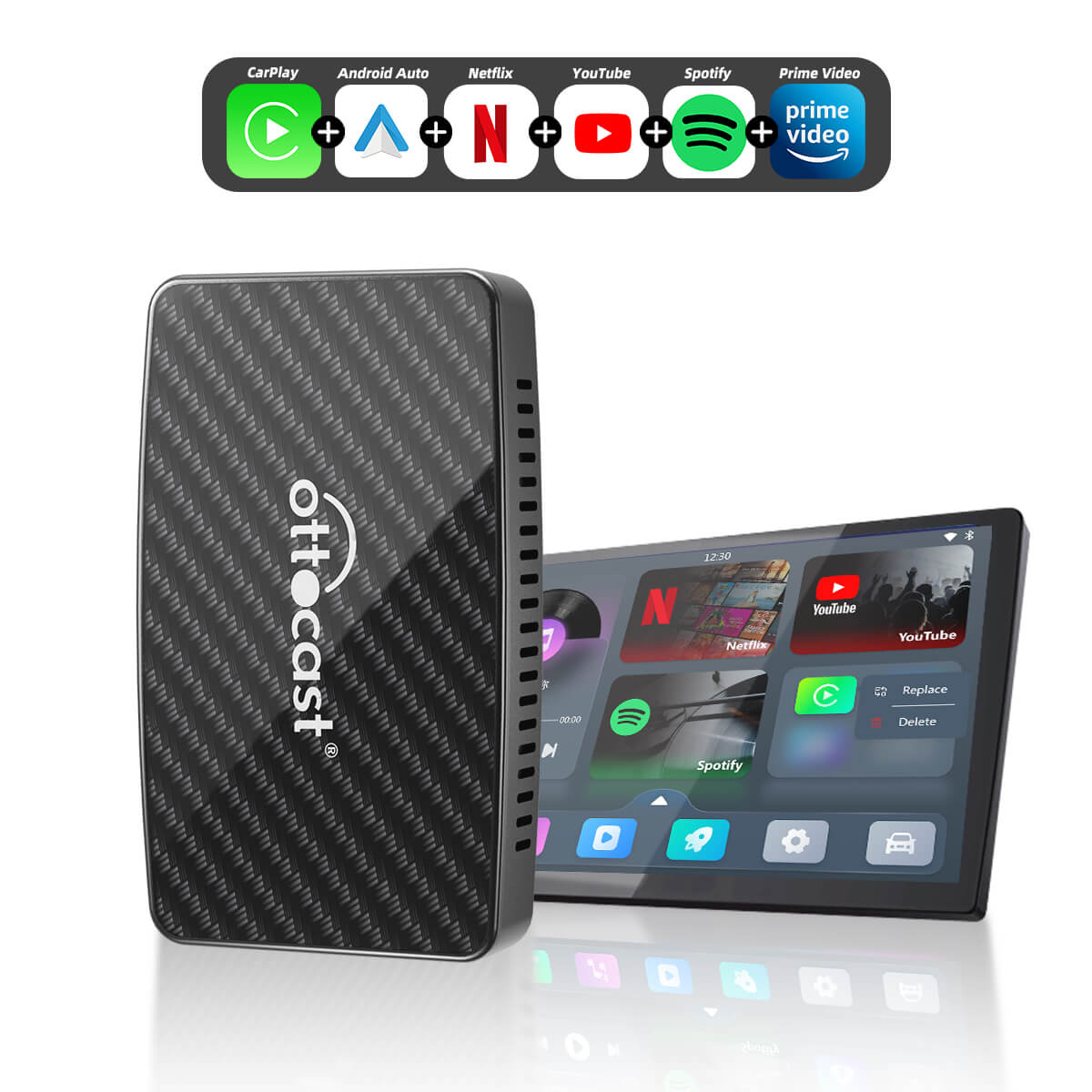 (Today Special Offer 40% OFF) Play2Video Pro Wireless CarPlay/ Android Auto Adapter With YouTube & Netflix product image