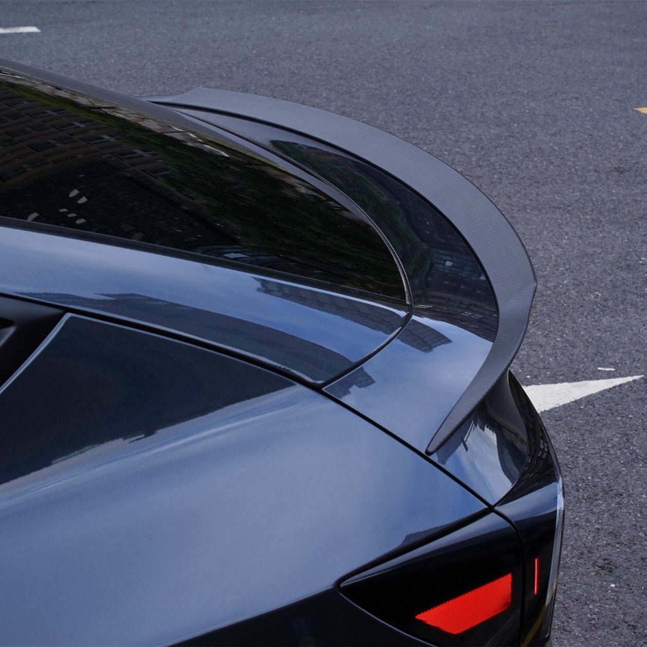 Dry Carbon Fiber Rear Spoiler Wing for Model Y Juniper | OEM YL Style product image