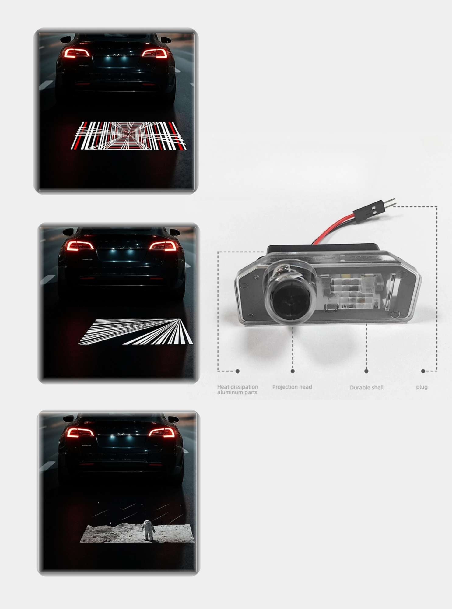 License Plate Projection Lights for Model 3 Highland/Model Y product image