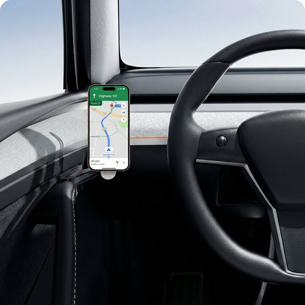 Magnetic Driver Side Door Phone Mount for Tesla Model 3 Highland & Model Y Juniper product image