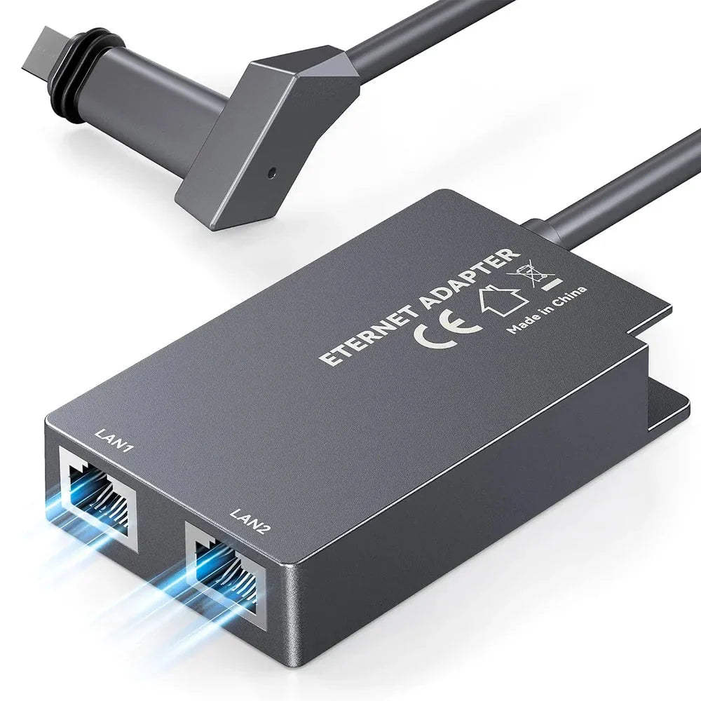 Starlink Gen 2 Dual-Port Ethernet Adapter | 2-in-1 RJ45 Splitter product image