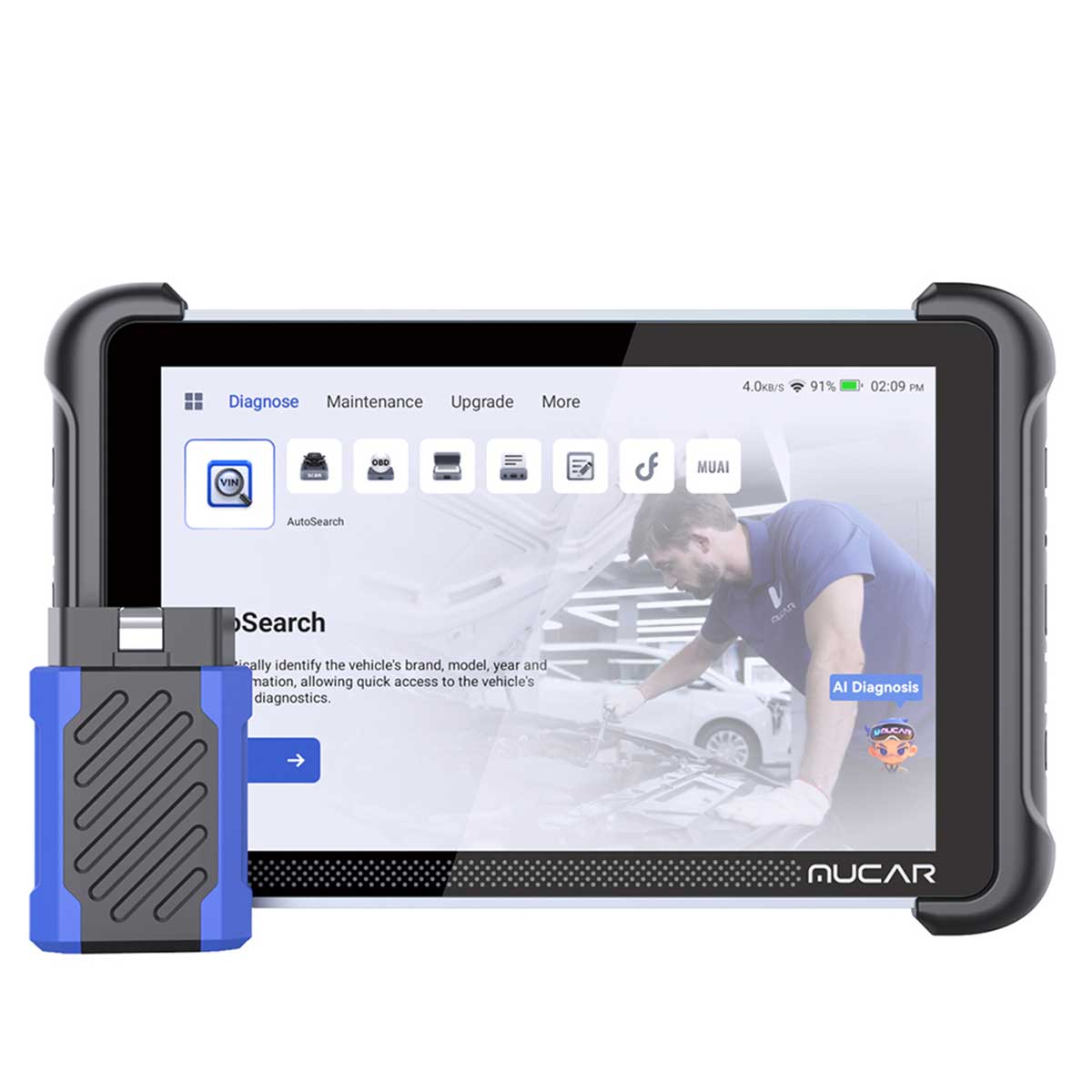 MUCAR 892BT AI Diagnostic Scan Tool Lifetime Free product image